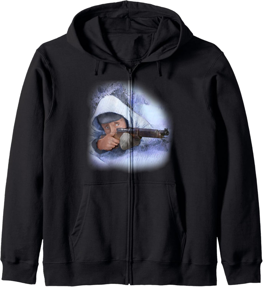 Simo Hayha Finland 1939 White Kapuzenjacke