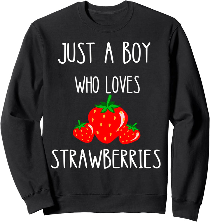 Erdbeere Jungs Leckere Sommer Früchte Obst Strawberry Sweatshirt