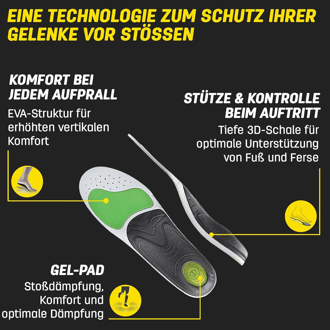Sidas 3feet Activ' Mid Einlegesohlen/Sportschuhe, Unisex, Erwachsene, Grün, klein XX-Large/Size 12-1