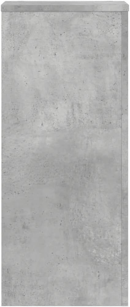 Pflanzenständer, 2 Stück, Holz, Grau, Beton, 30 x 30 x 70 cm, hohles Regal, hochfest, kann mit Sand