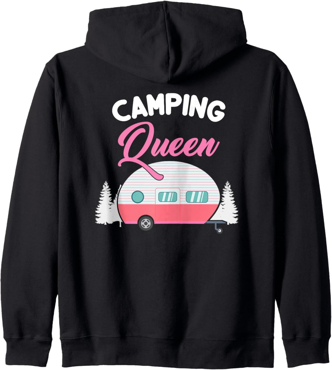 Camping Queen - Lustiges Camperin Geschenk - Camping Königin Kapuzenjacke