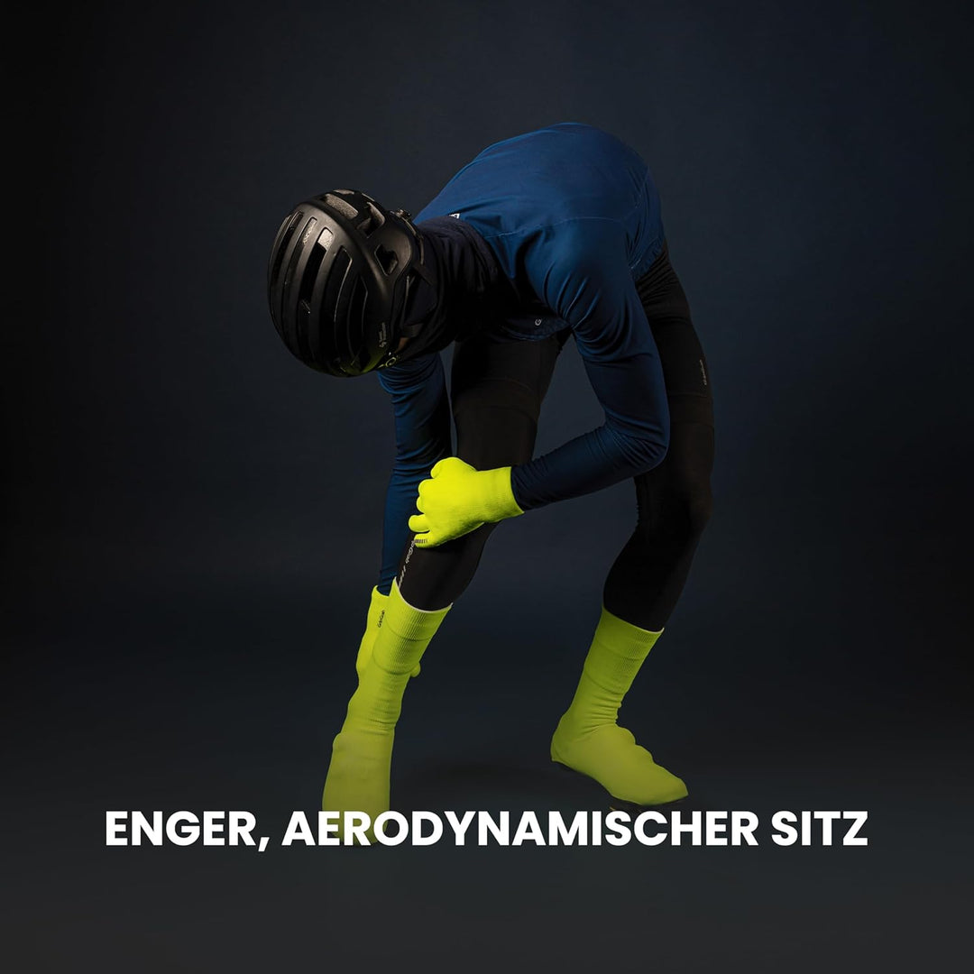 GripGrab Flandrien wasserdichte Gestrickte Rennrad Regenschutz Überschuhe Knitted Aero Radsport Über