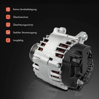 Frankberg Alternator Lichtmaschine Generator Kompatibel mit Ibiza IV 1.2TDi 2010-2012 Fabia II 1.2TD