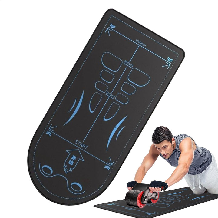 Trainingsgerätematte für Rollrad, Bauch-Kniematte, Rutschfeste Trainingsmatte für Bauch- und Bauchmu