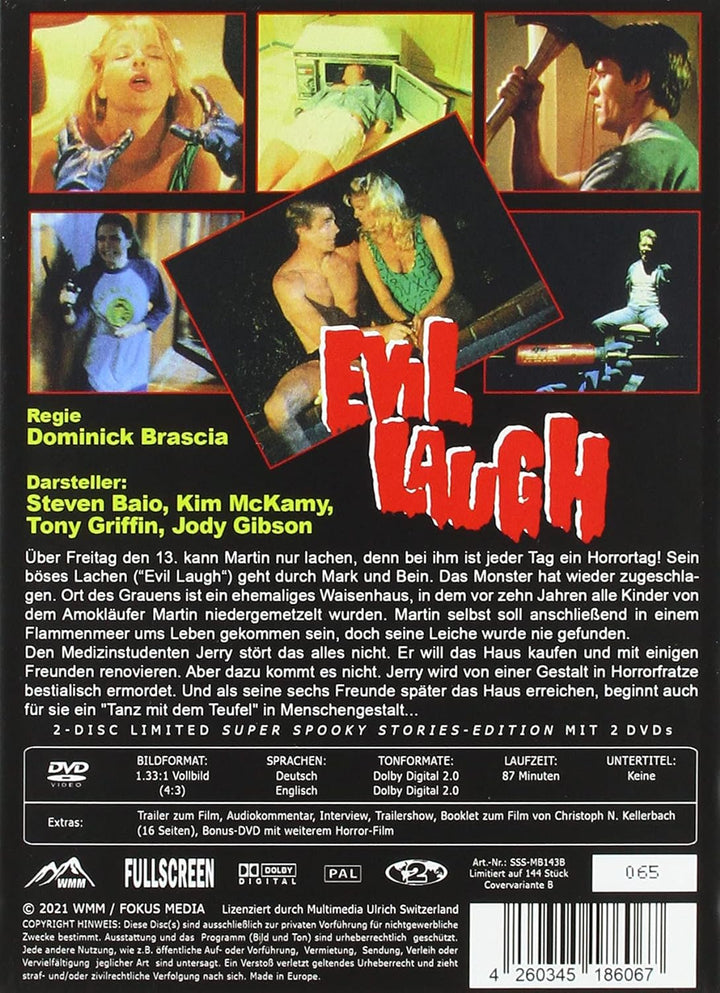 Evil laugh - Mediabook - Cover B - Limited Edition auf 144 Stück - Uncut (+ Bonus-DVD), DVD