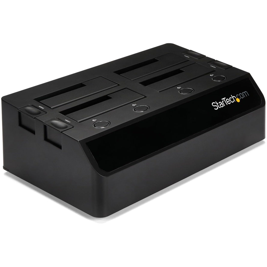 StarTech.com USB 3.0 4 Bay 2,5 Zoll / 3,5 Zoll SATA III Festplatten Dockingstation mit UASP und zwei