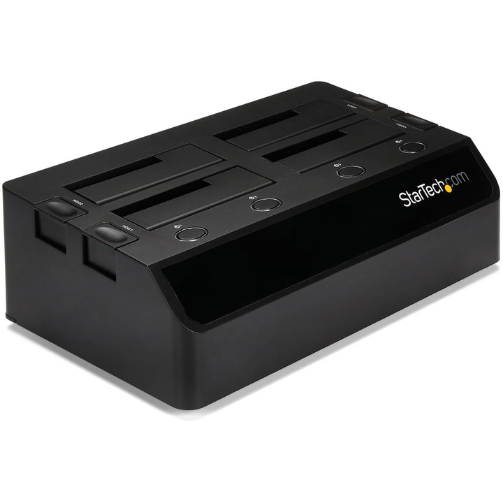 StarTech.com USB 3.0 4 Bay 2,5 Zoll / 3,5 Zoll SATA III Festplatten Dockingstation mit UASP und zwei