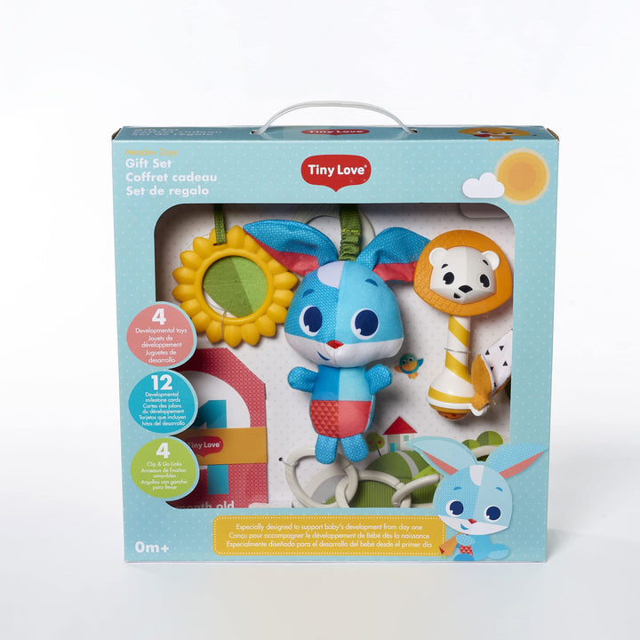 Geschenkset Tiny Love Meadow Days, Geschenkset mit Entwicklungsspielzeug für Babys, ausgewählte Spie