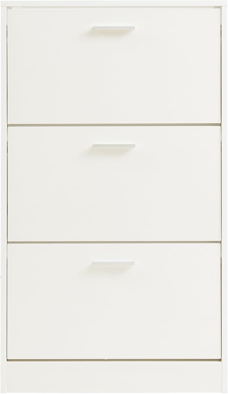 [en.casa] Schuhschrank Sykkylven Schuhkipper mit 3 Klappen Schuhkommode für 12 Paar Schuhe 103 x 60