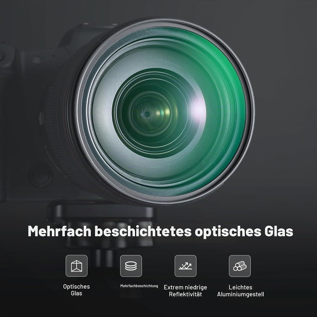 NEEWER 67mm Variable ND 2-400 &amp; Black Diffusion 1/4 Filter für einen filmischen Nebeleffekt, 2 Pack