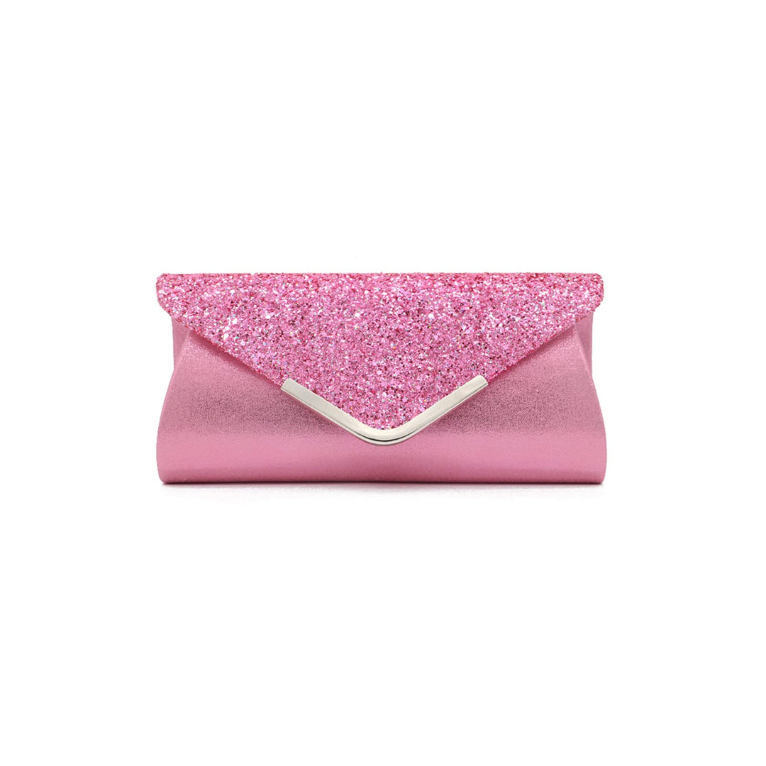 CORIOS Damen Clutch Tasche Envelope Abendtasche Pailletten Henkeltasche Glitzer Hochzeit Brautbörse