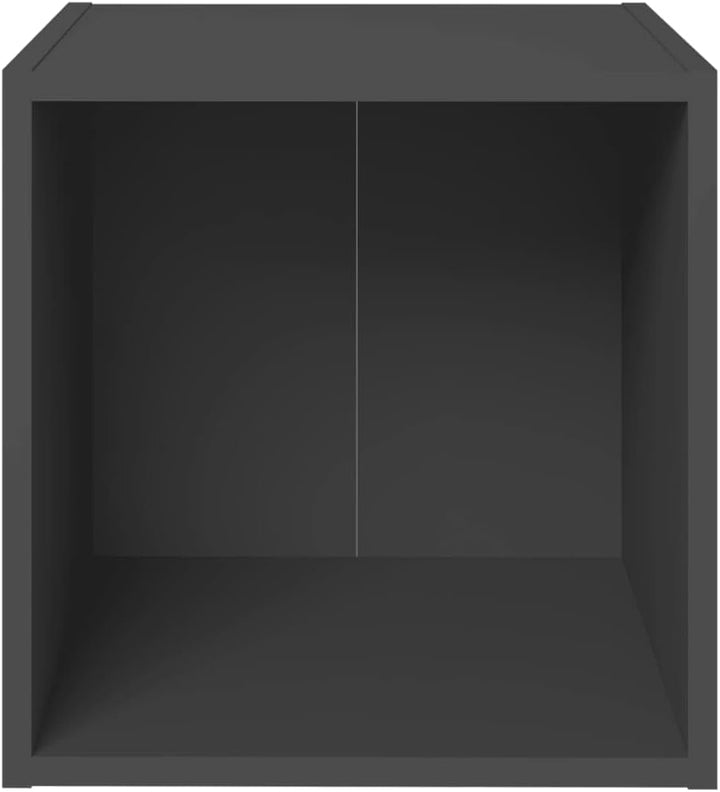 homiuse TV-Schränke 4 STK. Grau 37x35x37 cm Holzwerkstoff TV-Lowboard Fernsehtisch TV Board Fernsehs