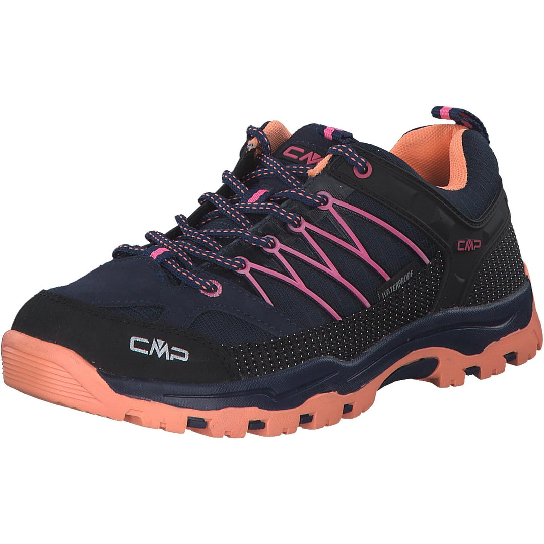 CMP Unisex Kinder Kids Rigel Low Trekking Shoes WpTrekking-Schuhe 29 EU Blau Orange Pink B Blue Sunr