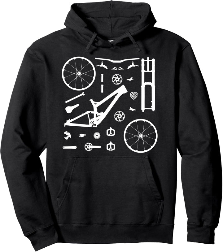 Downhill Mountainbike Teile - Build a MTB Pullover Hoodie
