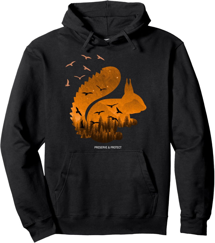 Preserve & Protect Umweltschutz Klimaschutz Eichhörnchen Pullover Hoodie