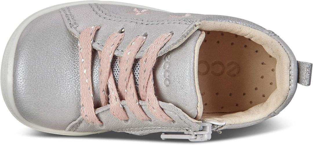 ECCO Mädchen First Sneaker 22 EU Grau Concrete 1379, 22 EU Grau Concrete 1379