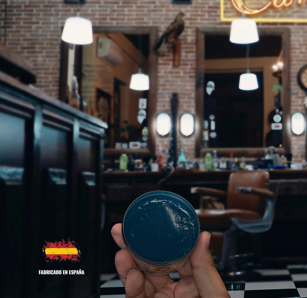 BEARDBE superstarkes Haarwachs-Pack für alle Haartypen mit Geschenkkamm, mit Zitrusaroma und extra s