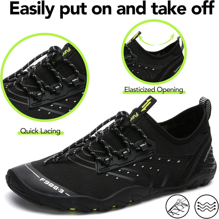 SAGUARO Badeschuhe Strandschuhe Aquaschuhe Wasserschuhe Surfschuhe Schwimmschuhe für Damen Herren Ki