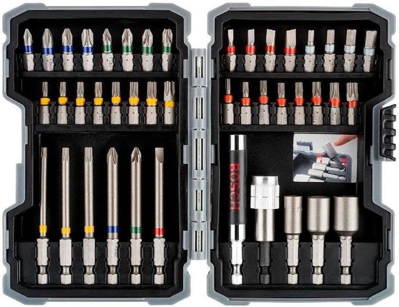 Bosch Professional 43tlg. Schrauberbit und Steckschlüssel-Set (PH-, PZ-, Hex-, T-, TH-, S-Bit, Zubeh