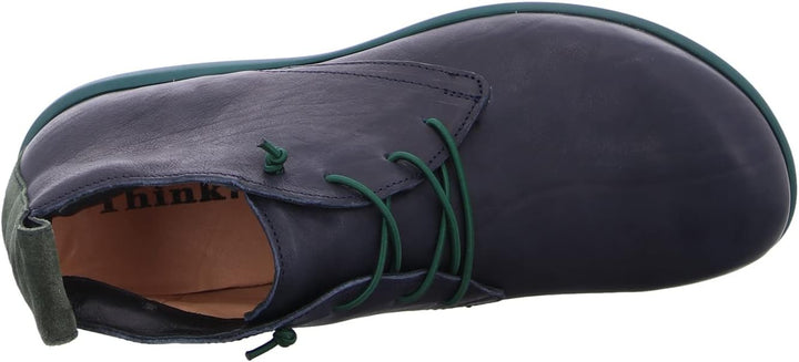 Think! Herren Kong_3-000144 Nachhaltige, Leder Gefütterte Stiefelette 41.5 EU 8010 Navy Kombi, 41.5