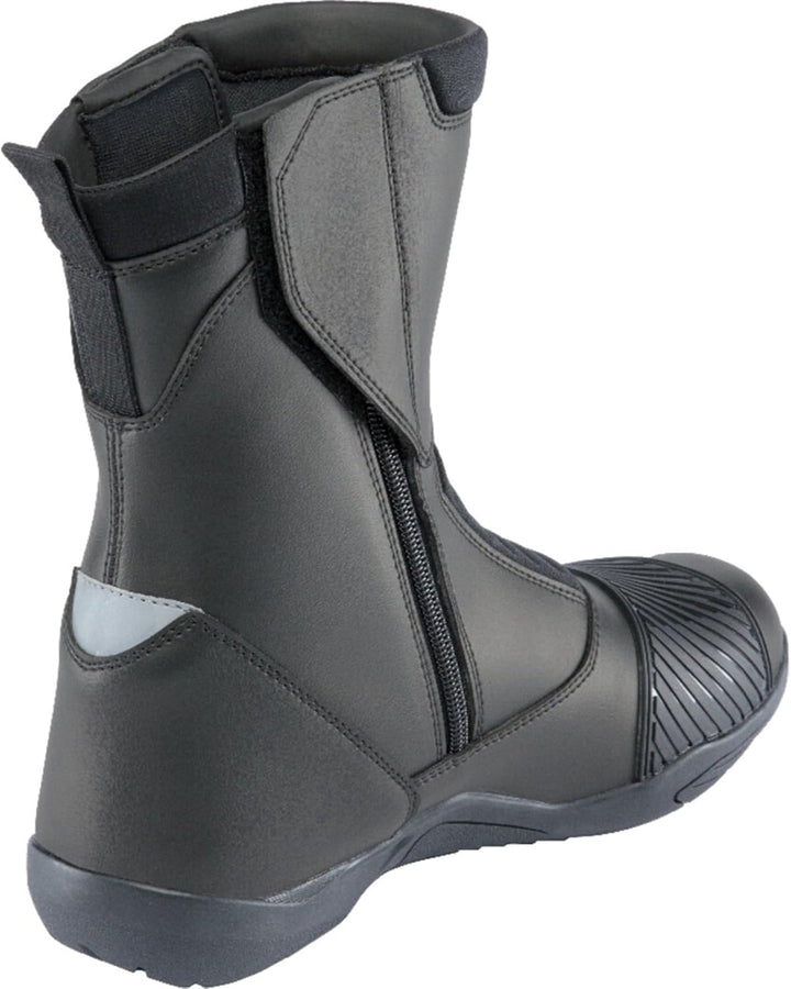 Kochmann Tourino schwarz Motorradstiefel CE Leder wasserdicht Hipora langer Reissververschluss, 38 S