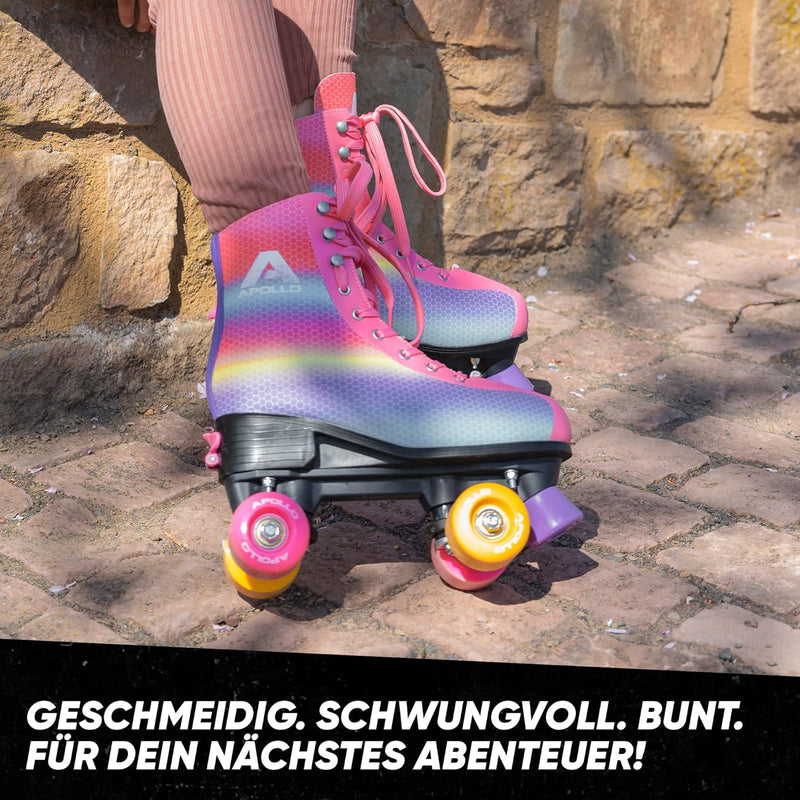 Apollo Disco Roller, Classic Roller | Rollschuhe für Kinder und Erwachsene | grössenverstellbare Qua