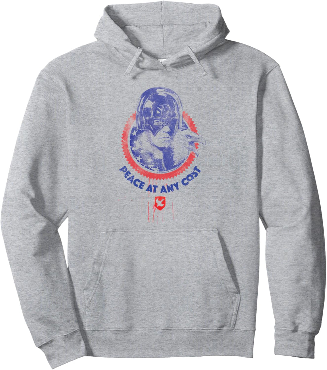 Peacemaker Peace At Any Cost Eagle Stamp Pullover Hoodie