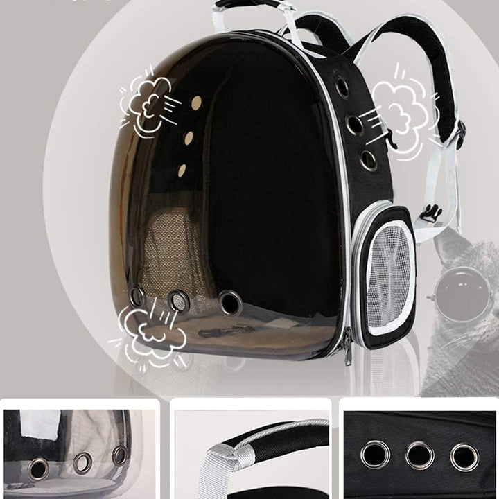 Hoogtecly Katzerucksack mit Vornes Transparentes Fenster, Katze Rucksack Tragbar Transportrucksack T