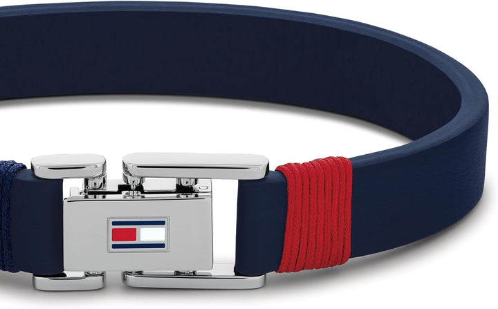 Tommy Hilfiger Jewelry Armband für Herren aus Leder Marinblaues - 2790226S