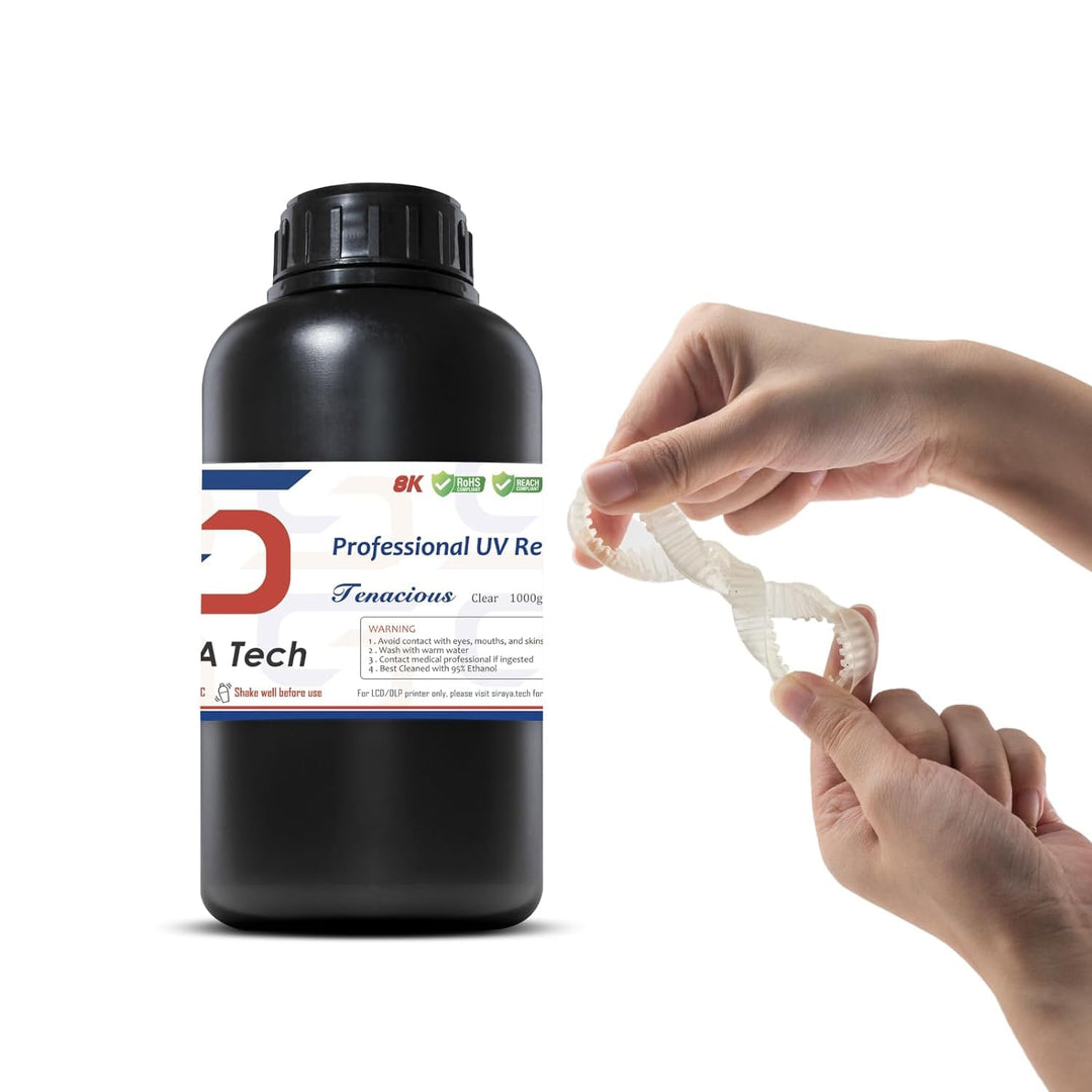 Siraya Tech Tenacious 3D-Druckerharz Flexibles 405 nm UV-härtendes Harz mit hoher Schlagfestigkeit S