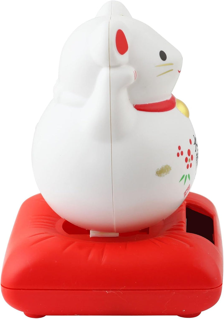 Freak Scene Glückskatze Maus - Maneki-Neko - Winkekatze - Solar - 10,5 cm - weiss