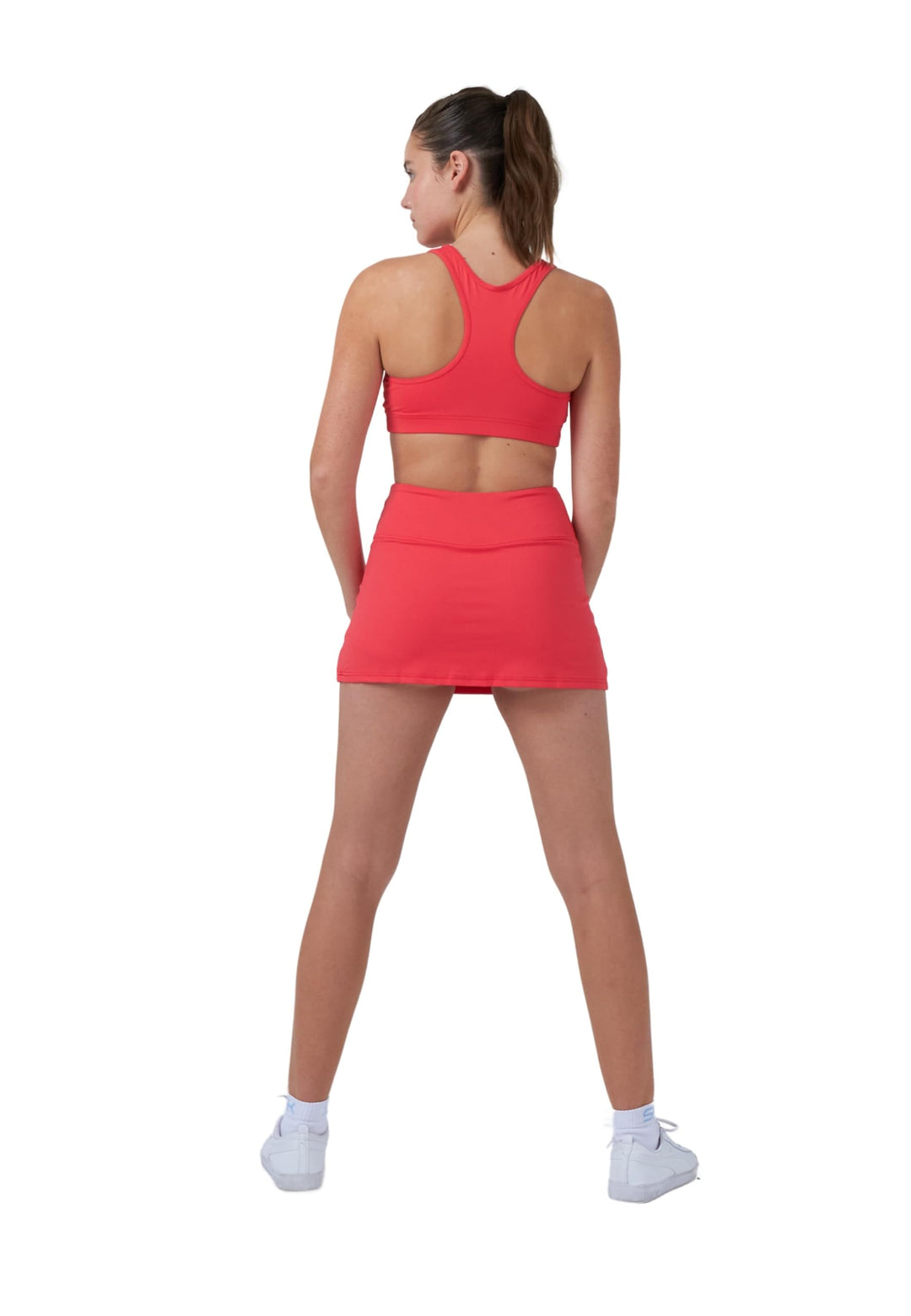 Sportkind Mädchen & Damen Tennis, Hockey, Golf, Padel, Basic Skort, Rock mit Innenhose, atmungsaktiv