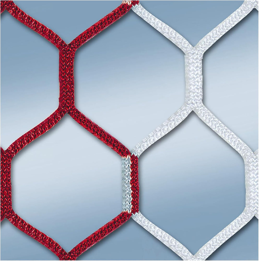 Cawila Tornetze PRO Tornetz PPM 4MM HEX120 | 5,15 x 2,05m | 0,8 x 1,5m /weiss rotweiss Einheitsgröss