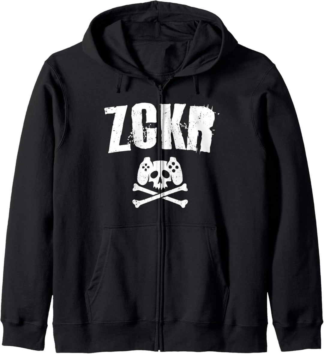 Zocker Zckr Skull Game Controller Gamer Gaming Kapuzenjacke