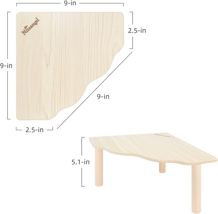 Niteangel Hamster Spielpodest aus Holz für Zwerghamster, Syrische Hamster, Gerbils, Mäuse, Degus ode