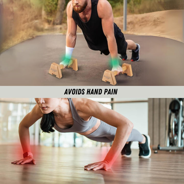 Push-Up-Trainingsset. Multifunktionales Liegestützbrett mit Elastischem Widerstandsband und Stangen.