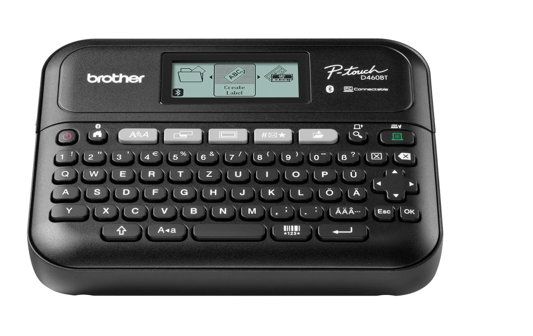 Brother PT-D460BT Beschriftungsgerät für das Homeoffice und Büro (für 3, 5 bis 18 mm breite TZE-Schr