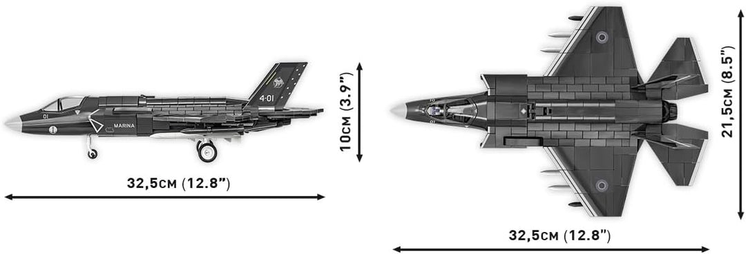COBI.Bike F-35B STOVL Lightning II, Grau Metallisch