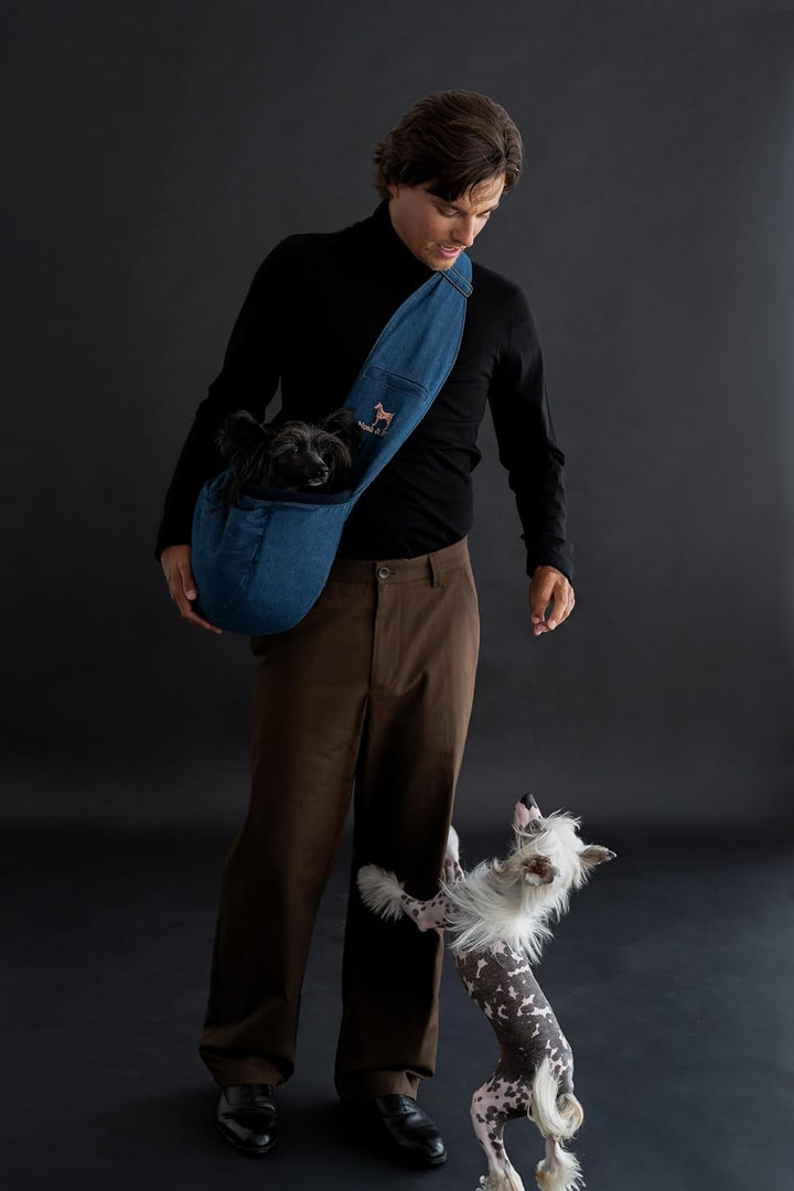 Noah &amp; Paw Hundetragetasche für Kleine Hunde bis 10kg, Hundetasche mit Verstellbarem Schultergurt, u