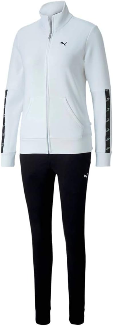 PUMA Damen Amplified Sweat Suit Cl Trainingsanzug L Puma White, L Puma White