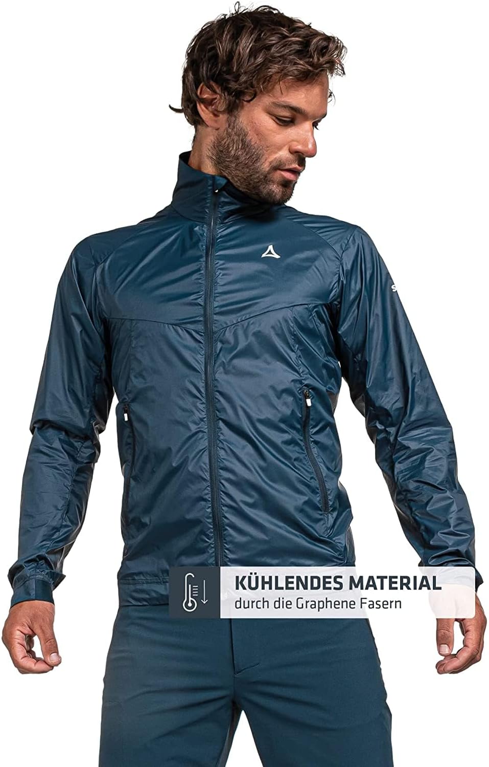 Schöffel Herren Jacket Bygstad M, winddichte Wanderjacke, Windbreaker mit kühlenden Graphene Fasern