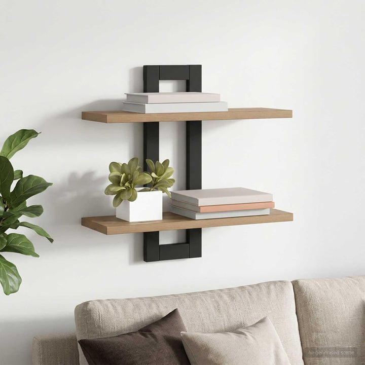 vidaXL Schweberegale Artisan-Eiche 40 x 15 x 40 cm Holzwerkstoff, Artisan-eiche