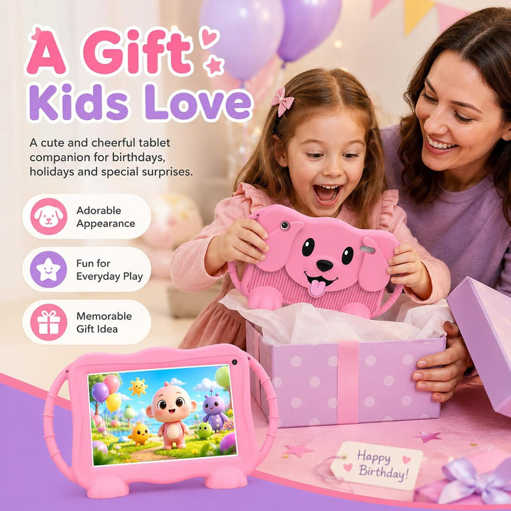 Kinder Tablet 7 Zoll Android Tablet für Kinder 32GB Kids Tablets mit WLAN Schutzhülle Kindersicherun