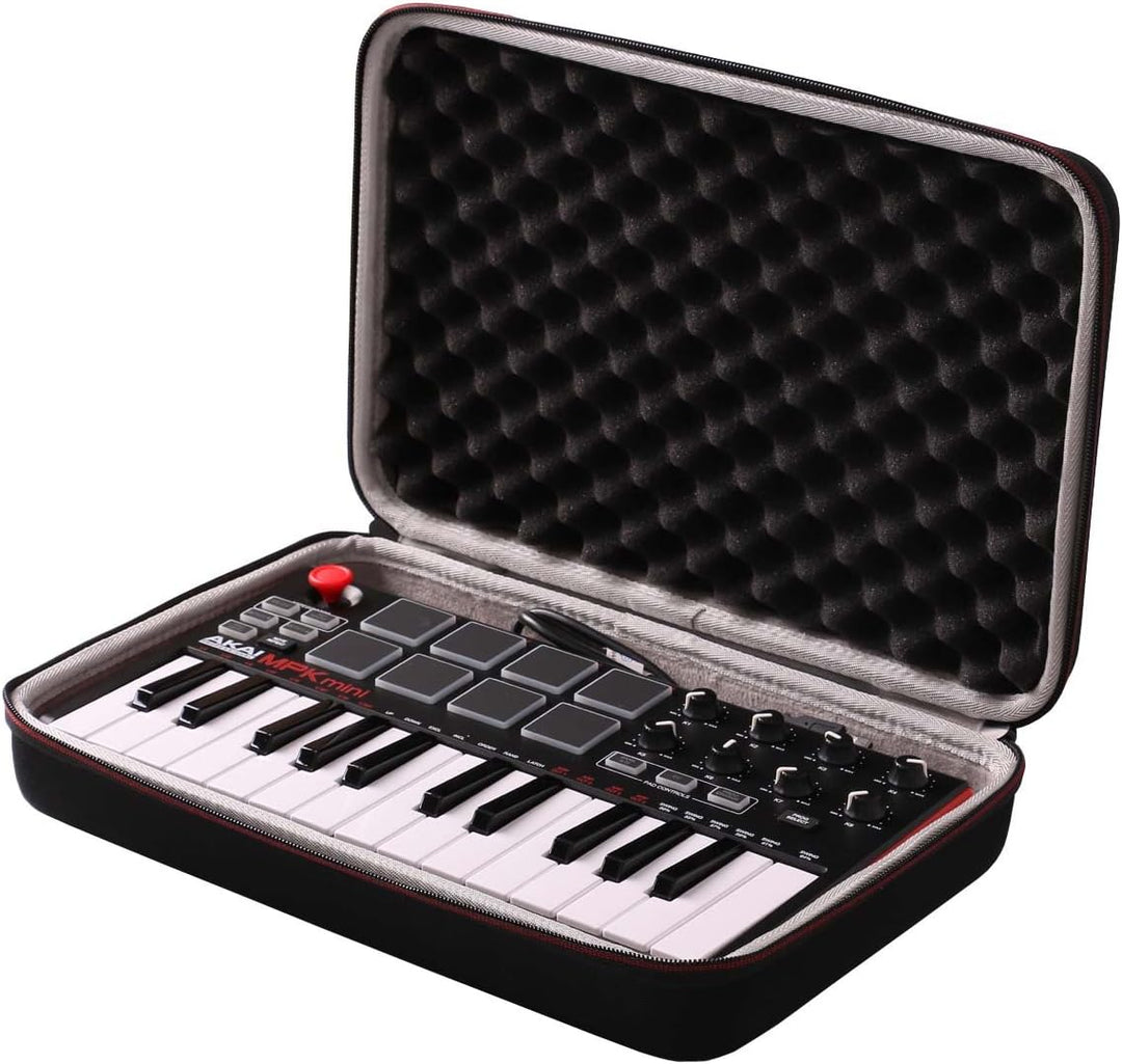 LTGEM Tragetasche für Akai Professional MPK Mini MKII & MK3 & MPK Mini Play | 25 USB Tasten und Keyb