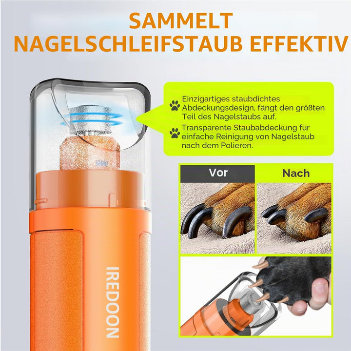 Profi Krallenschleifer für Hunde 3-Gang Mit 4 LED-Leuchten – Neuester Krallenschleifer Mit Leistungs