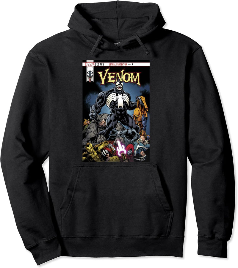 Marvel Venom Lethal Pileup Comic Cover Pullover Hoodie