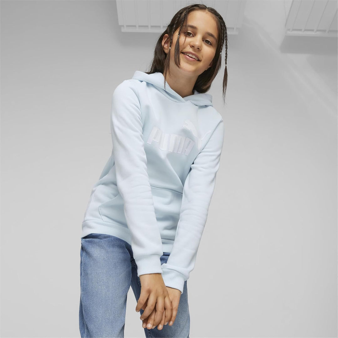 PUMA Damen Pullover Sweater Sweatshirt Kapuzensweatshirt ESS Logo Hoodie FL 104 Icy Blue, 104 Icy Bl