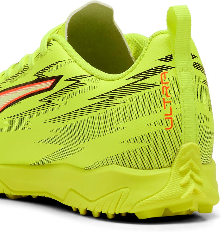 Puma Unisex Kinder Ultra 5 Play Tt JrSoccer Shoe 38.5 EU Yellow Alert Puma Black Glowing Red, 38.5 E