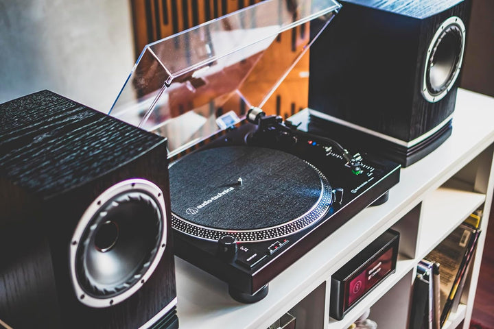 Audio-Technica LP120xBTUSB Direktangetriebener Plattenspieler (Bluetooth & USB) Schwarz Black USB an