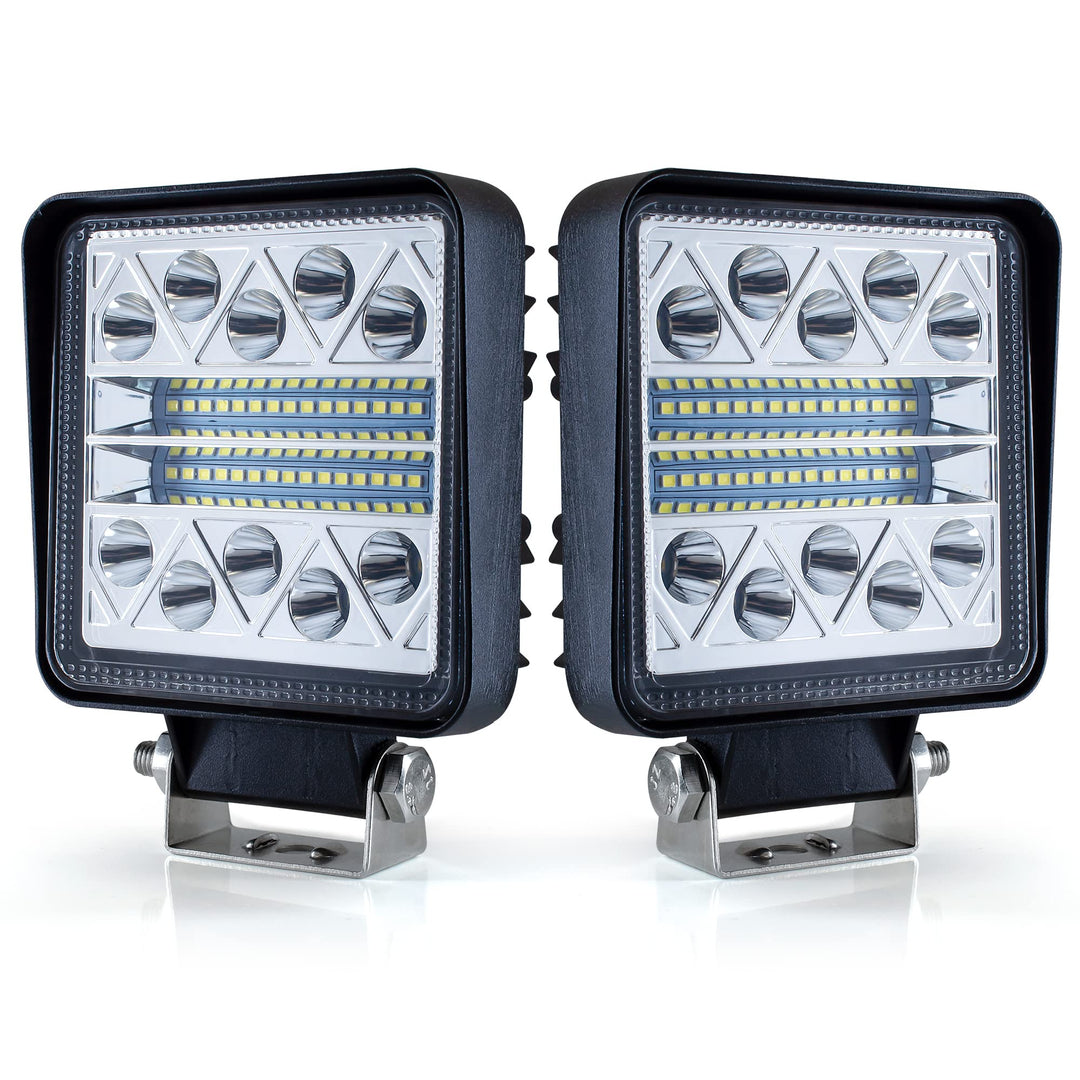 2Pcs onderdrukte werklamp Tractor 102W 12 volt led Spotlight auto 15000LM geleid achteruitrijlicht,